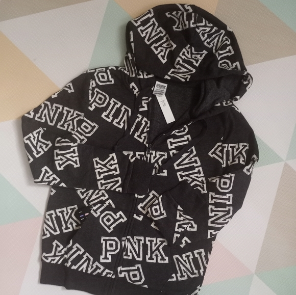 PINK Victoria's Secret Jackets & Blazers - PINK VS HOODIE FULL ZIP JACKET SIZE Small